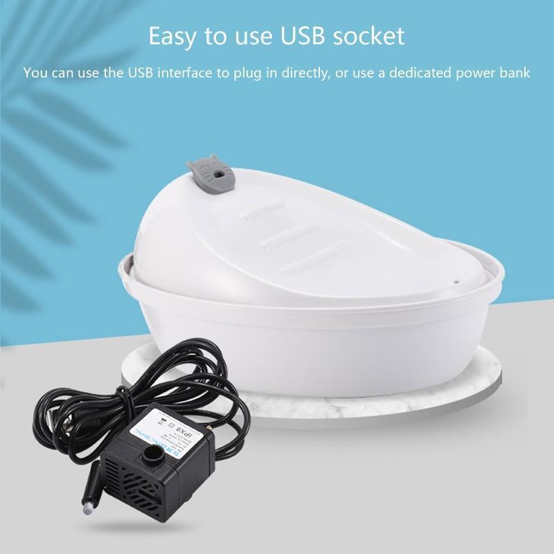 Elctric Cat Water Fountains 67.6 oz Large Capacity Ultra-Quiet Dune Shape