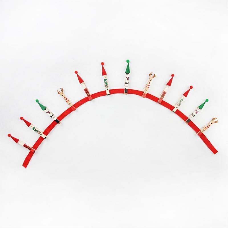 Christmas Wood Clips Wedding Birthday Party Gifts Xmas Tree Home Decorations
