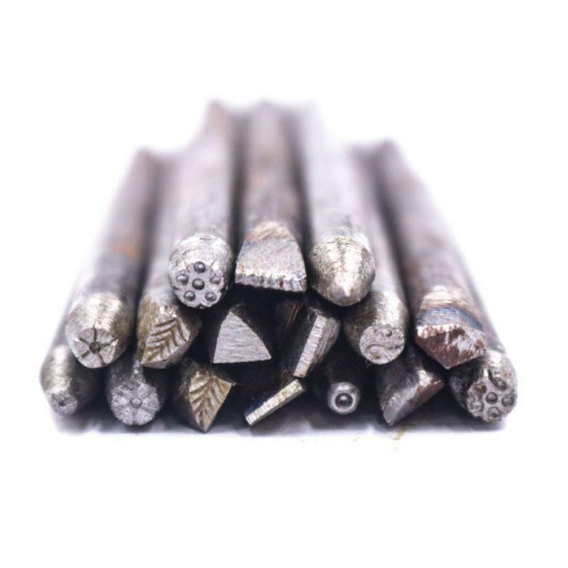 36 Pcs/set DIY Crafts Tool Steel Punches Flower Punch Stamp Set Jewelry Making