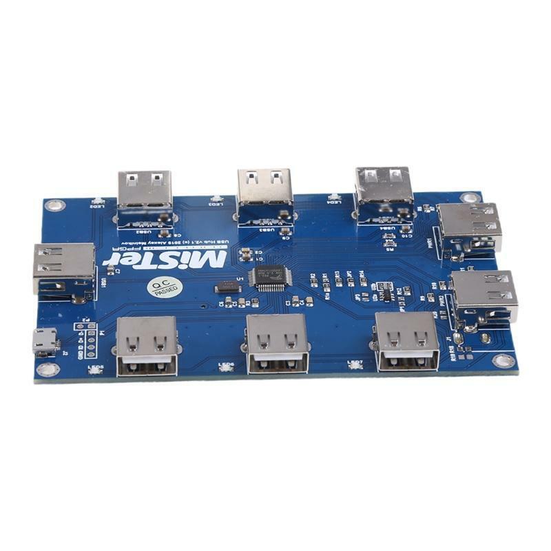 Manual Welding Mister USB Hub V2.1 Board for Mister FPGA 7 USB Port Video Game