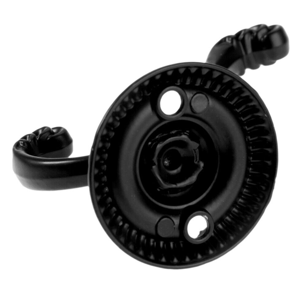 Black Hat Coat Clothes Towel Wall Door Hooks Hangers Organizer Bathroom Holder