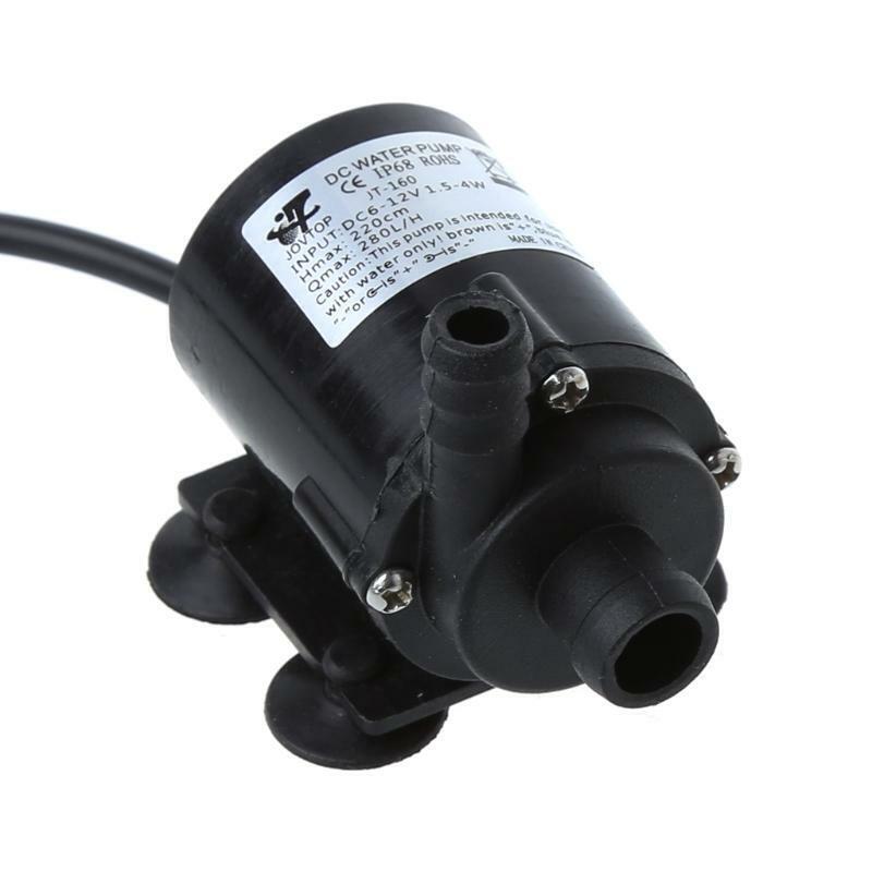 DC 12V Solar Power Hot Circulation Water Pump Aquarium Pond Submersible 200L/H