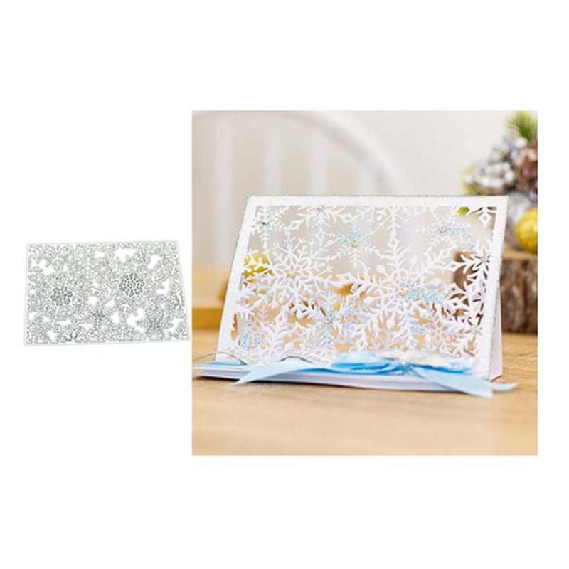 Metal Christmas Snowflakes Cutting Dies Stencil DIY Scrapbook Album Paper Card