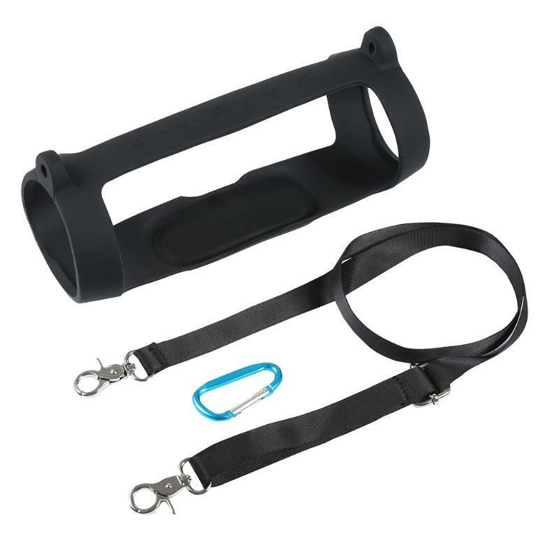 forJBL CHARGE ESSENTIAL Speaker Protective Silicone Case with Shoulder Strap