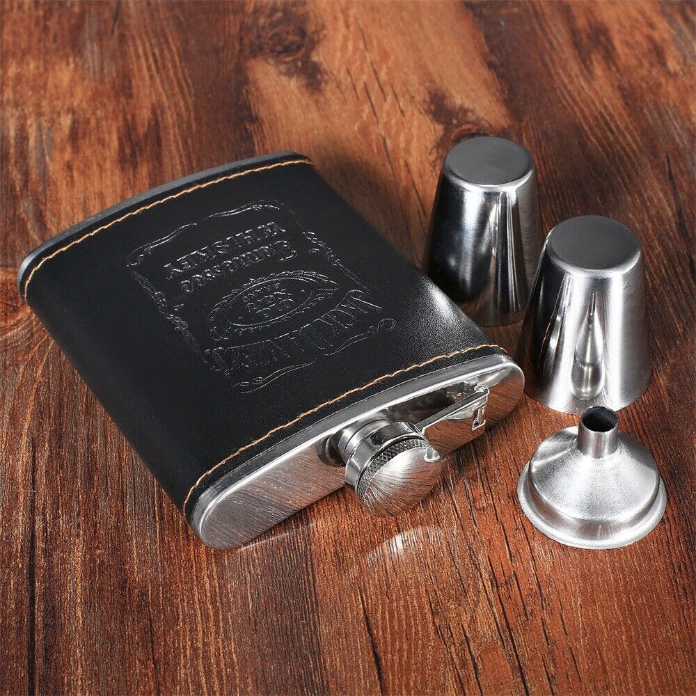 Luxury Whiskey Vodka Alcohol Wine Flagon Drink Bottle Liquor Hip Flask Kit 7oz