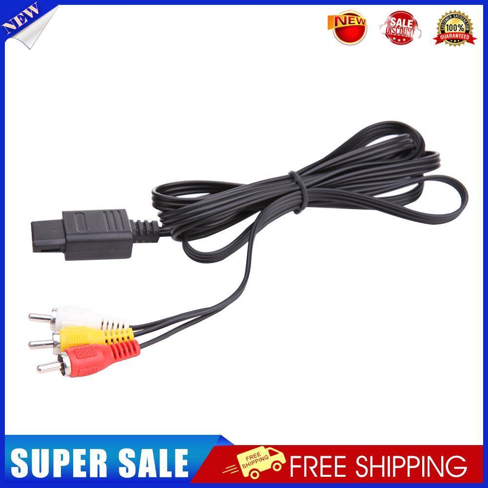AV Audio Video A/V TV Cable Cord for Nintendo 64 N64 GameCube NGC SNES SFC