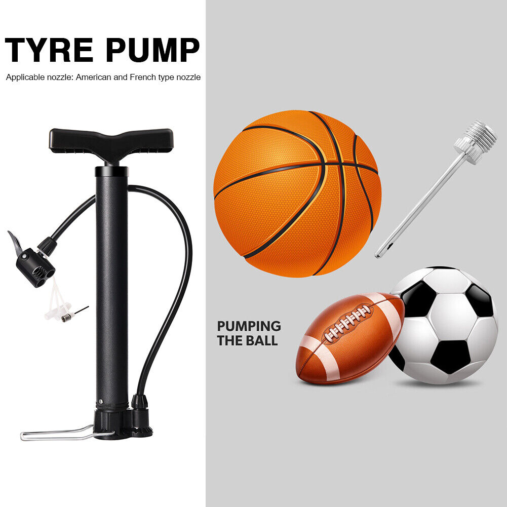 Bike Inflatable Tire Pump 120PSI Bicycle Basketball Motorcycle Air Inflator
