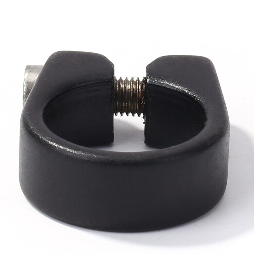 28.6mm Bicycle Seat Post Clip Aluminum MTB Road Bike Seatpost Clamp (Black)