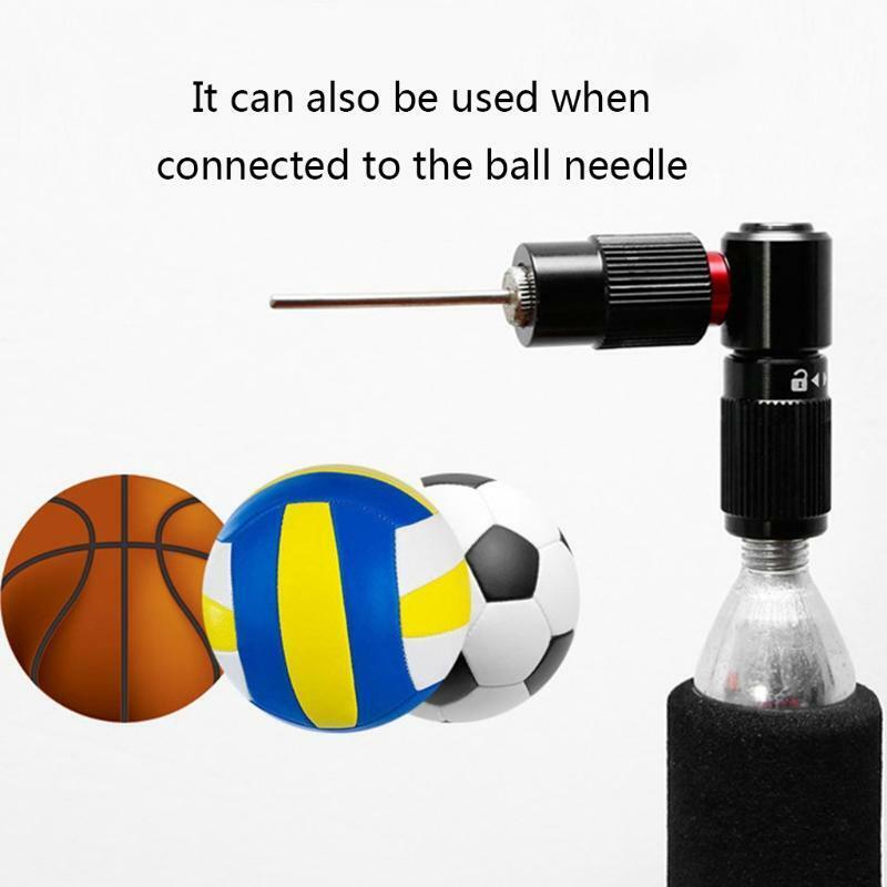 Bike Tire CO2 Mini Inflator Bicycle Cycling Pump Nozzle Cylinder Valves Adapter