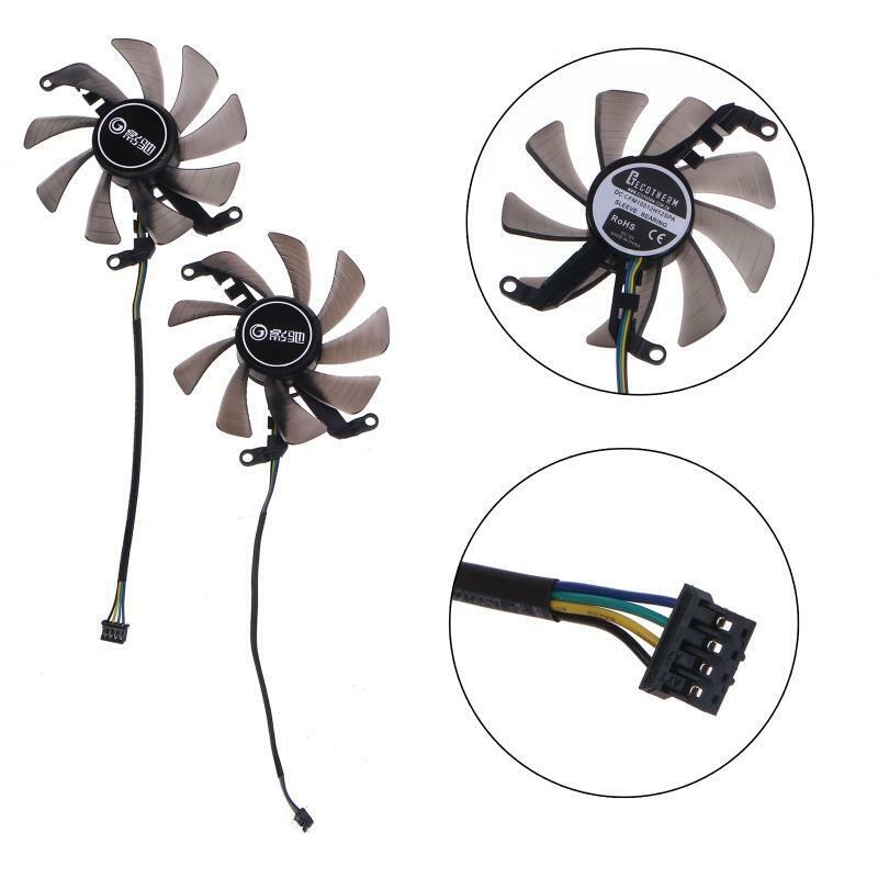 2pcs CFM10012H12SPA 85mm For GALAXY GTX1660 Super 1660ti RTX2060 Graphics Card