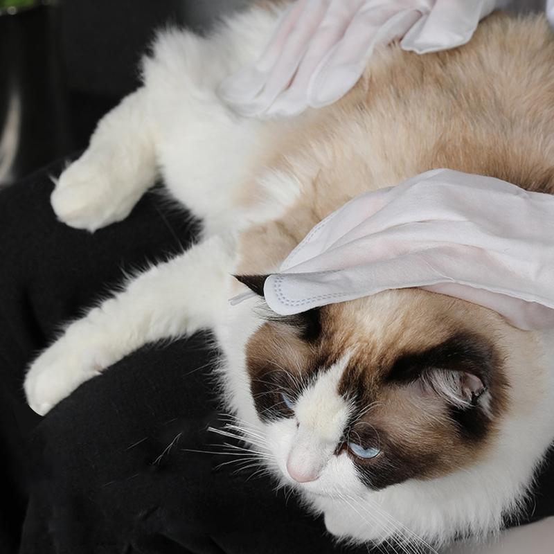 No Rinse Pet Wipes for Bathing Dog Grooming Cat Washing Gloves Simple to Use