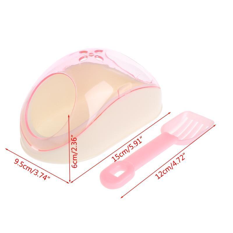 Hamster Sand Bath Critters Shower Bed Sand Container Bathtub for Small Animals