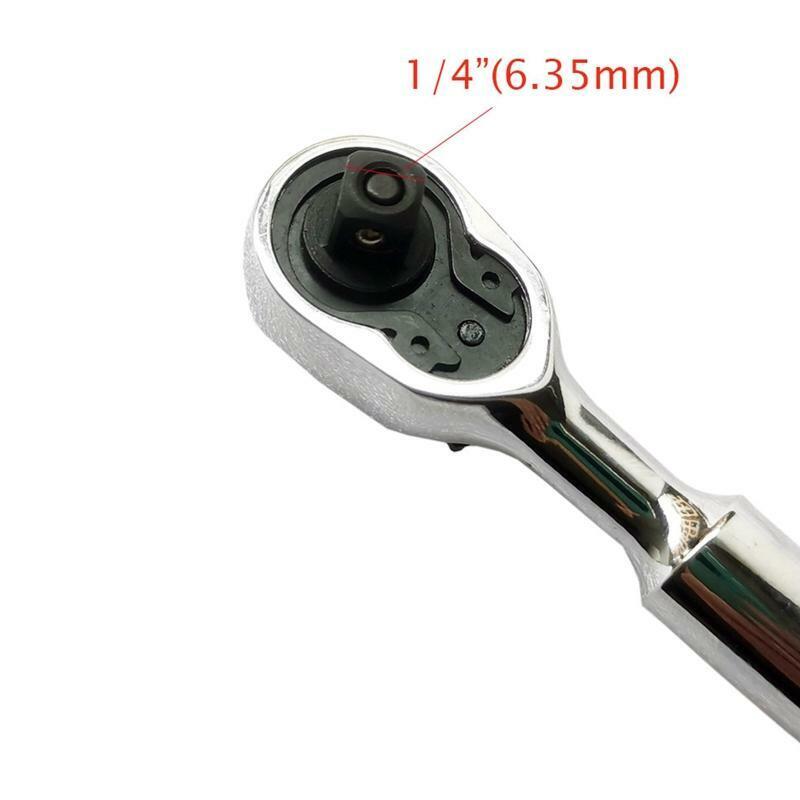 14 Pcs 1/4" Mini Ratchet Wrench with Socket Bits Set Bicycle Maintenance Tools