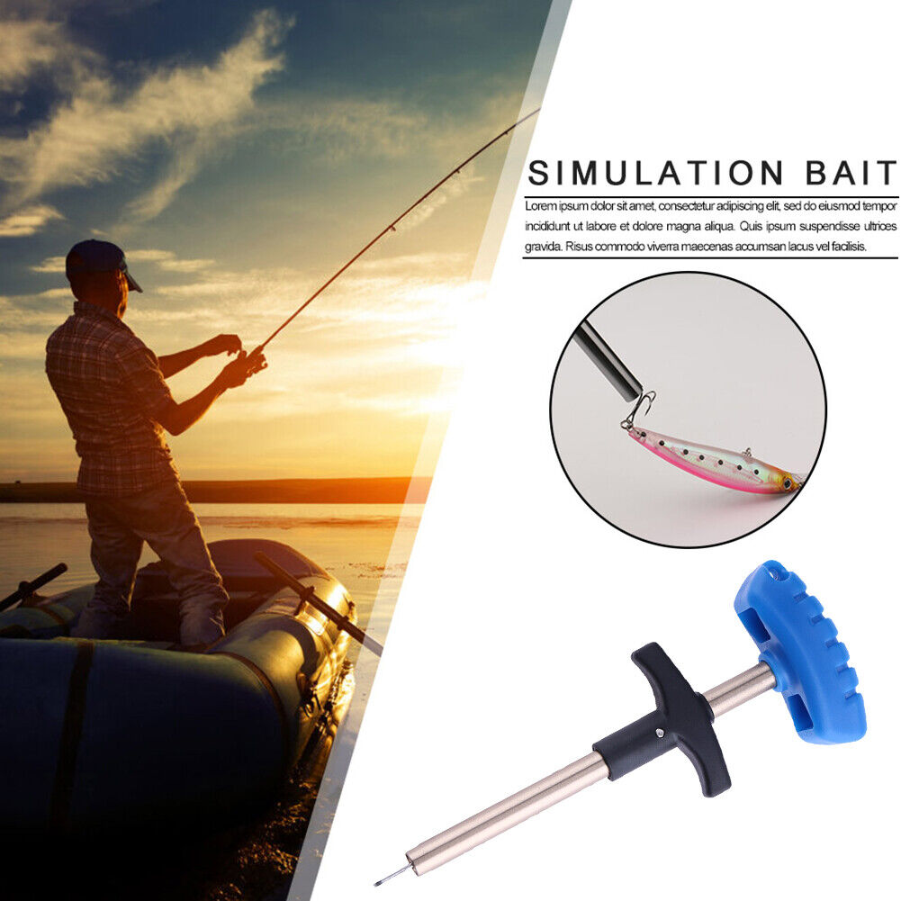 Small Size Fishing Lure Remover Fish Aluminum Tube Hook Detacher (Blue) -29