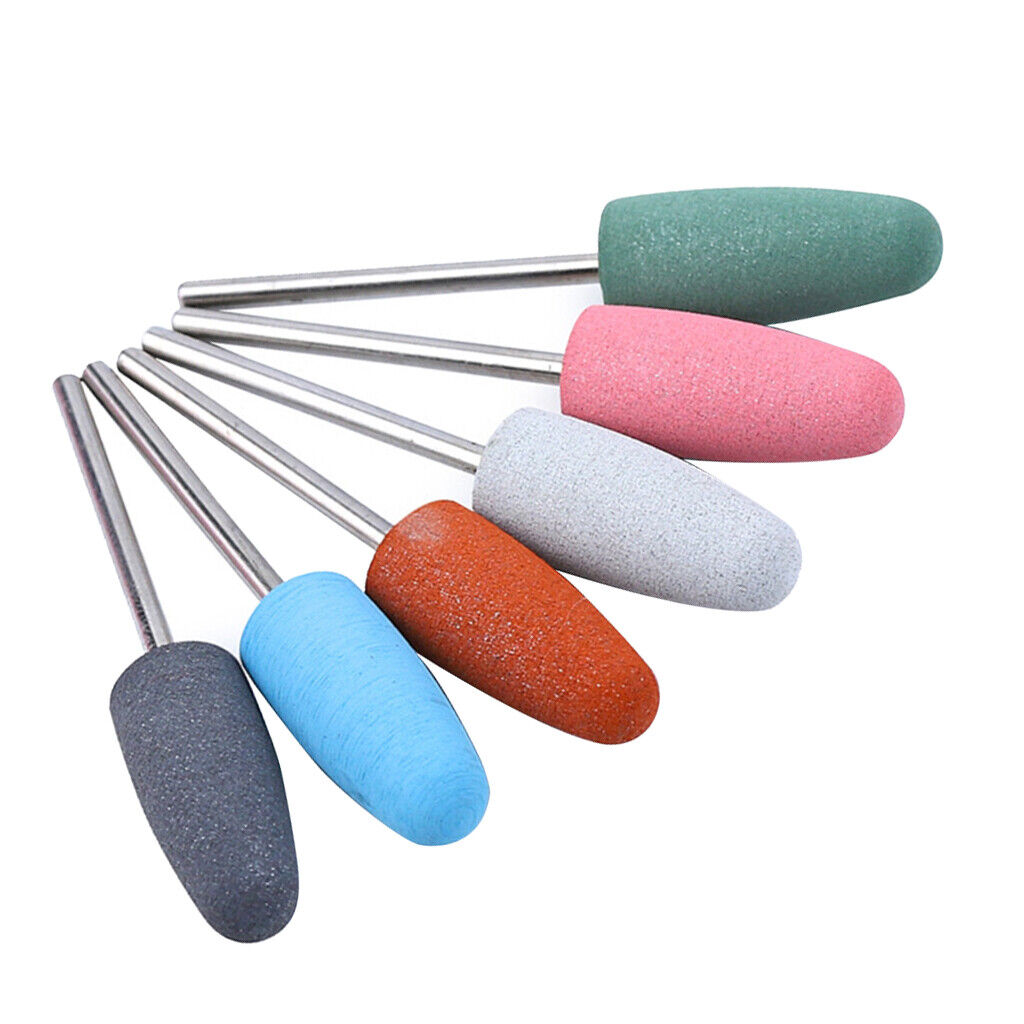 6pcs Silicone Polisher  Nail   For Electric Manicure