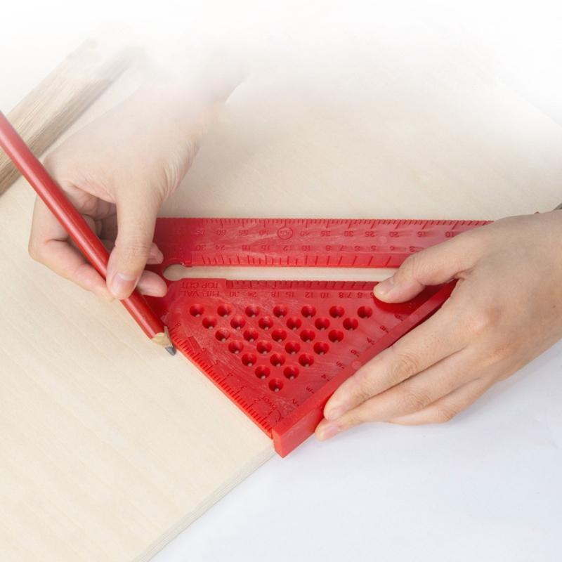 Woodworking Triangle Square Ruler Extendable Measuring Tool Carpenter Square