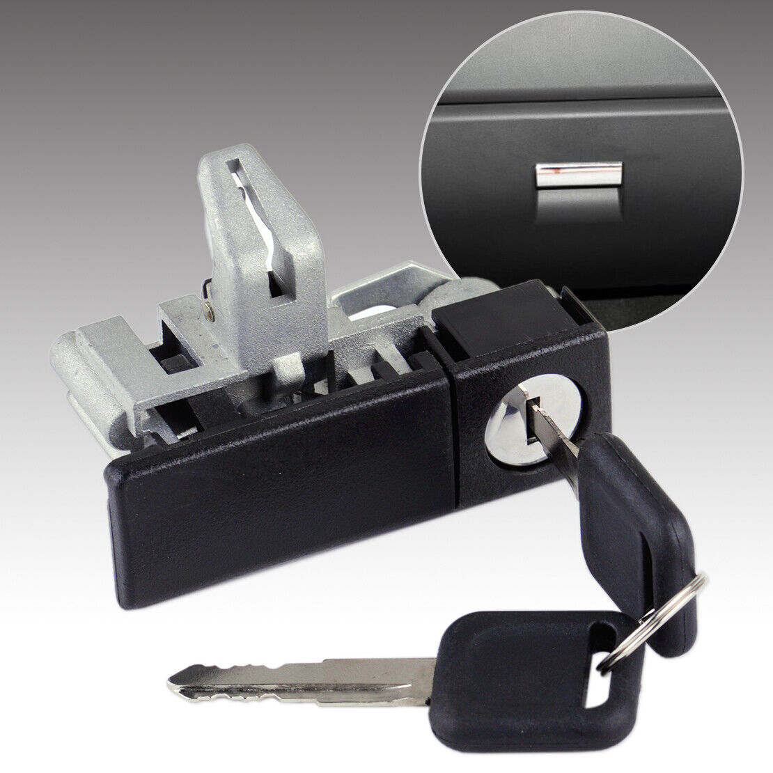 Black Glove Tool Box Lock Two Keys Fit For Great Wall V200 V240 2010-2015 Li