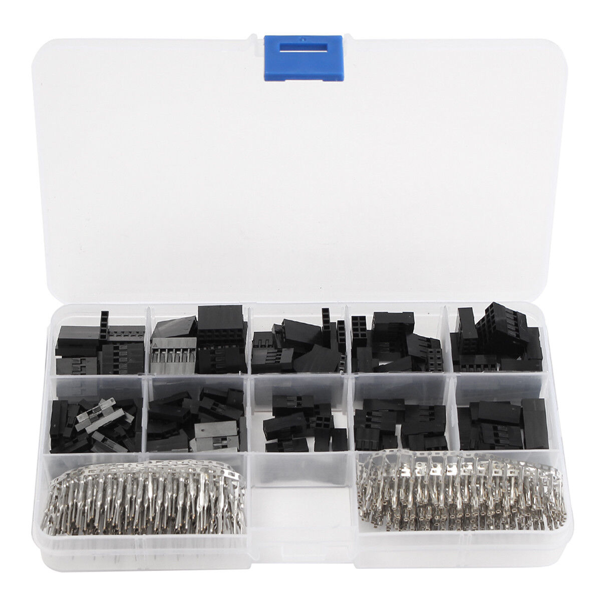 620Pcs 2.54mm Wire Jumper Housing Pin Connector Terminal Crimping Tool
