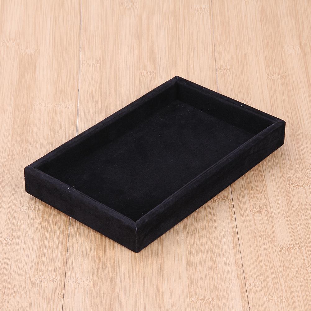 Earrings Bracelet Ring Jewelry Box Display Stand Holder Organizer(Black)