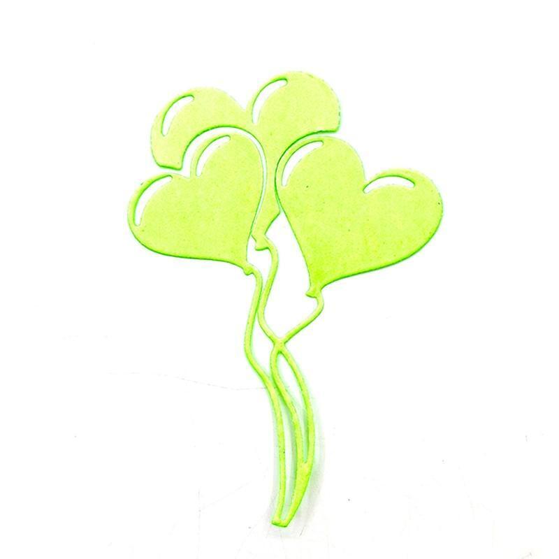 Heart Balloons Metal Cutting Dies Scrapbooking Stencil Die Cuts Card Embossing