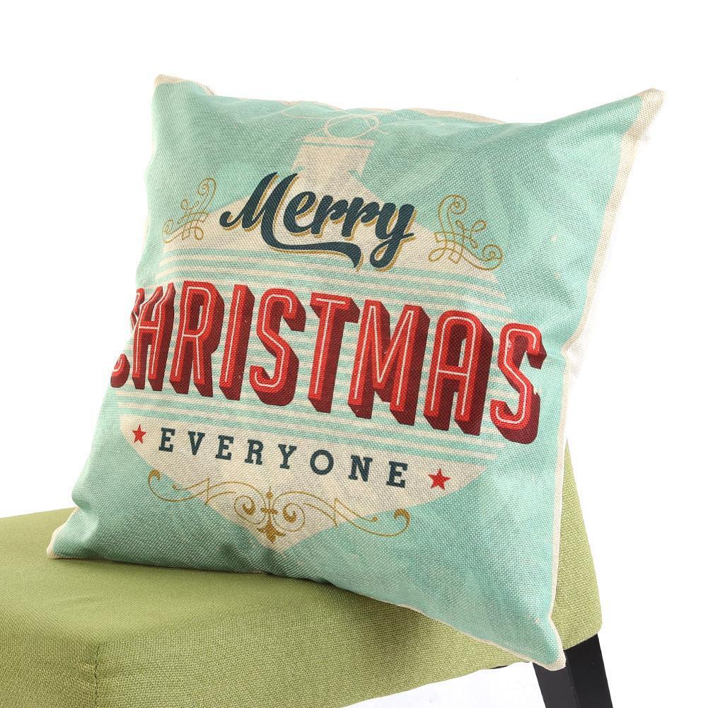 Merry Christmas Pattern Sofa Car Throw Cushion Pillow Cover Decor Gift(03)