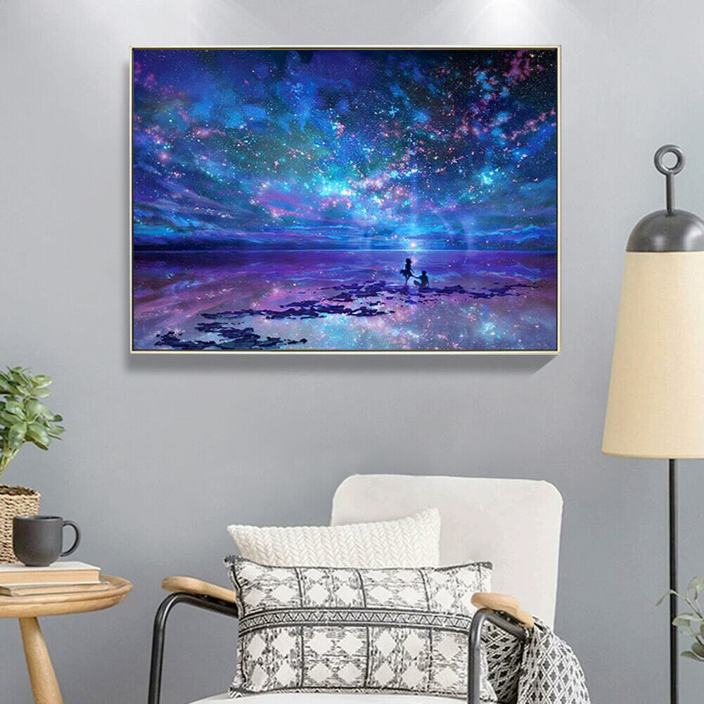 DIY Starry Sky Cross Stitch 5D Full Square Drill Diamond Painting Home Gift