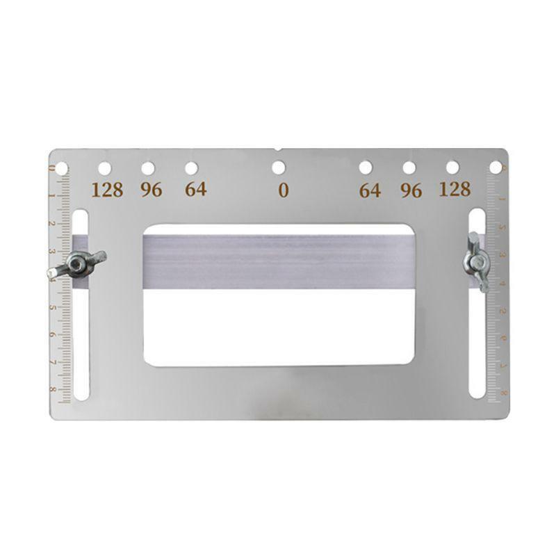 Stainless Steel Door Furniture Handle Punch Locator Template Gauge Drill Guiding