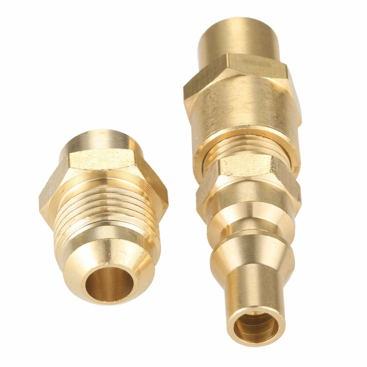 Propane Quick Disconnect Adapter for Weber Q Gas Grill+3/8" Male Flare Adapter