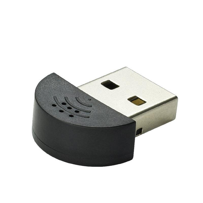 USB Mic Audio Adapter Microphone Portable Studio Speech for Laptop Notebook