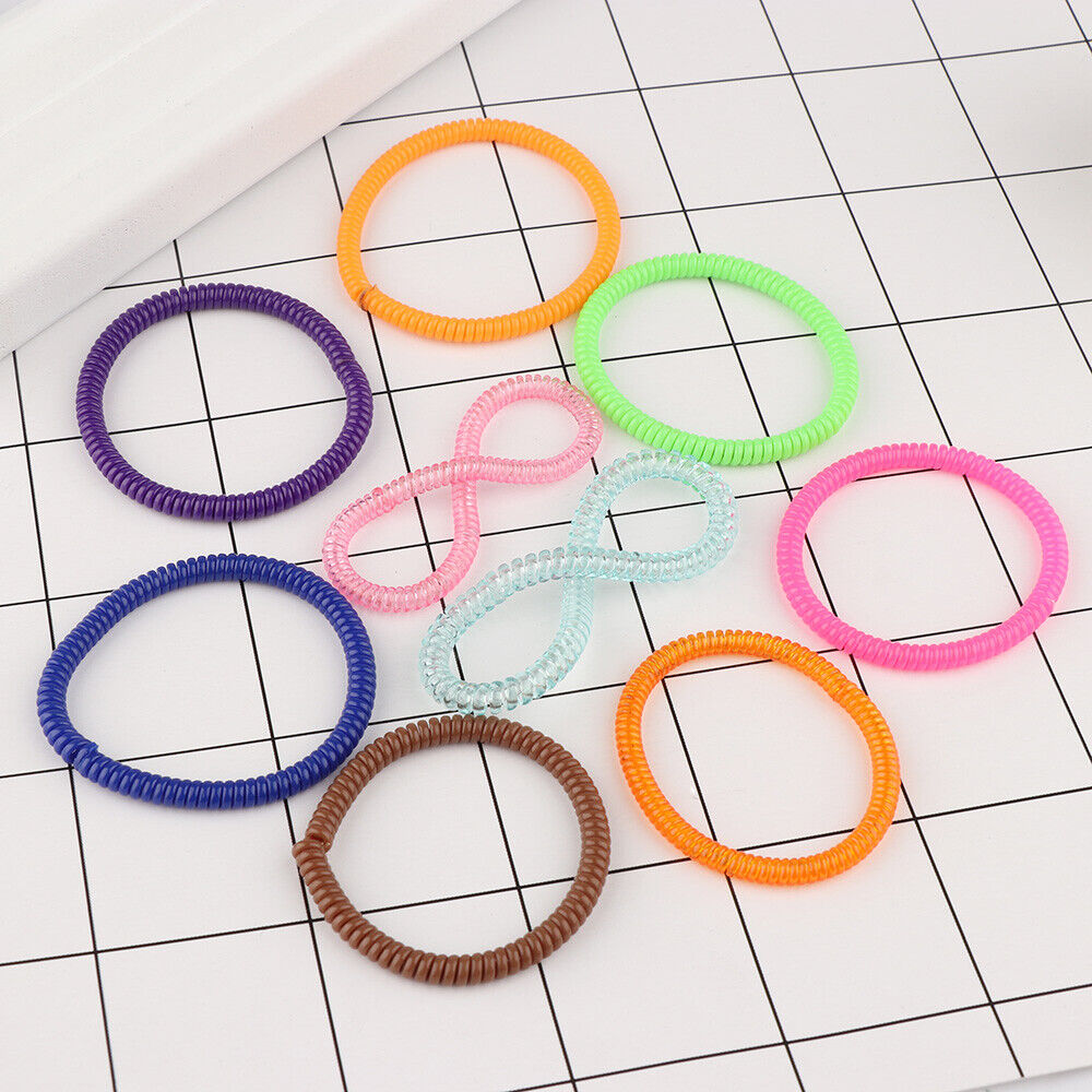Fashion Super Thin Girls Women Ponytail Holder Hair Ropes Telephone Wire Rubber