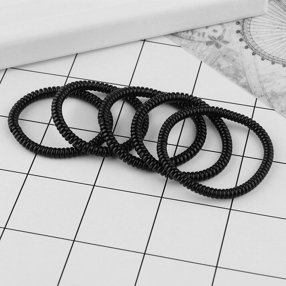 Fashion Super Thin Girls Women Ponytail Holder Hair Ropes Telephone Wire Rubber