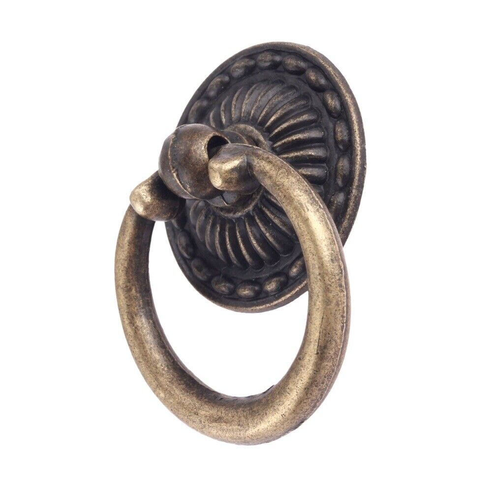 European Style Furniture Hardware Drawer Cupboard Round Ring Handle Pull Knob 1X