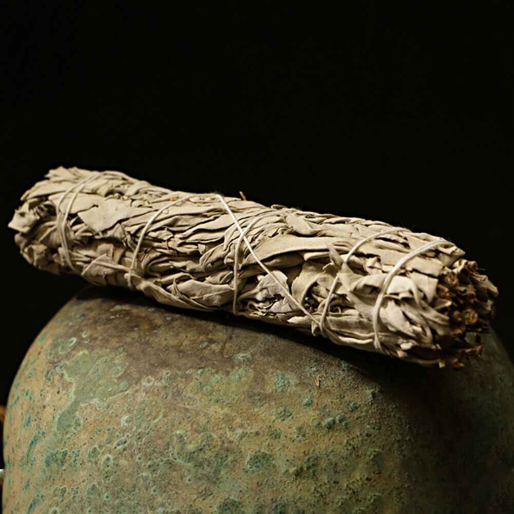 Natural White Sage Grass Incense Indoor Pure Leaf Smoky Home Purification
