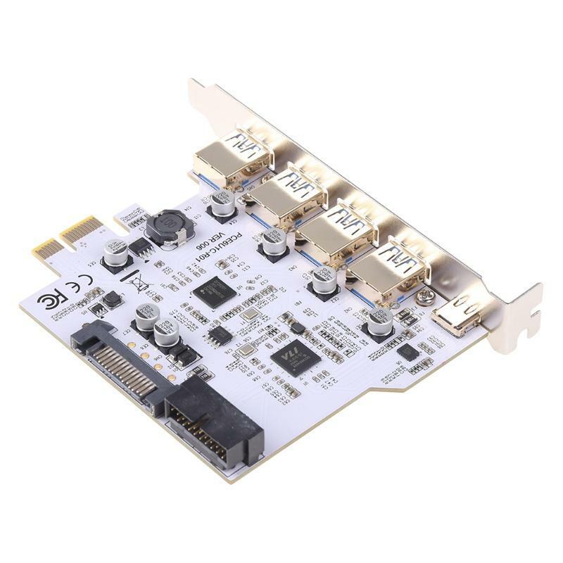 USB3.0 PCI-E Type C Expansion Card Adapter Universal Computer Laptop Add On Card