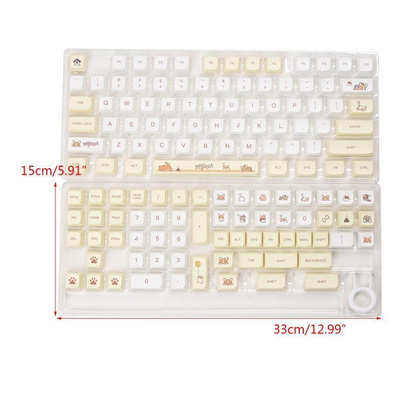 Cute Corgi Keycaps Dye Sub PBT XDA Keycap for 61/63/64/68/75/84/87/98/104/108