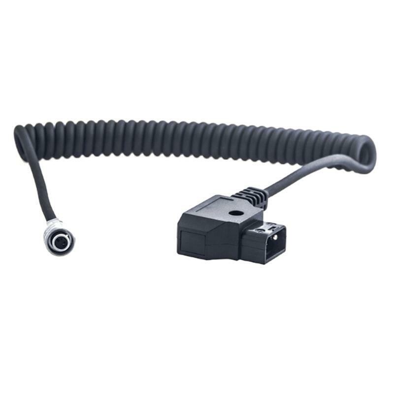 D-tap Spring Power Cable to Weipu SF6 2-pin Female Plug Coiled Cord for BMPCC 4K
