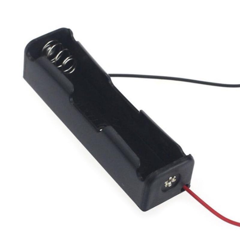 20Pcs Black Plastic 18650 Battery Case Holder Battery Storage Box Batteries