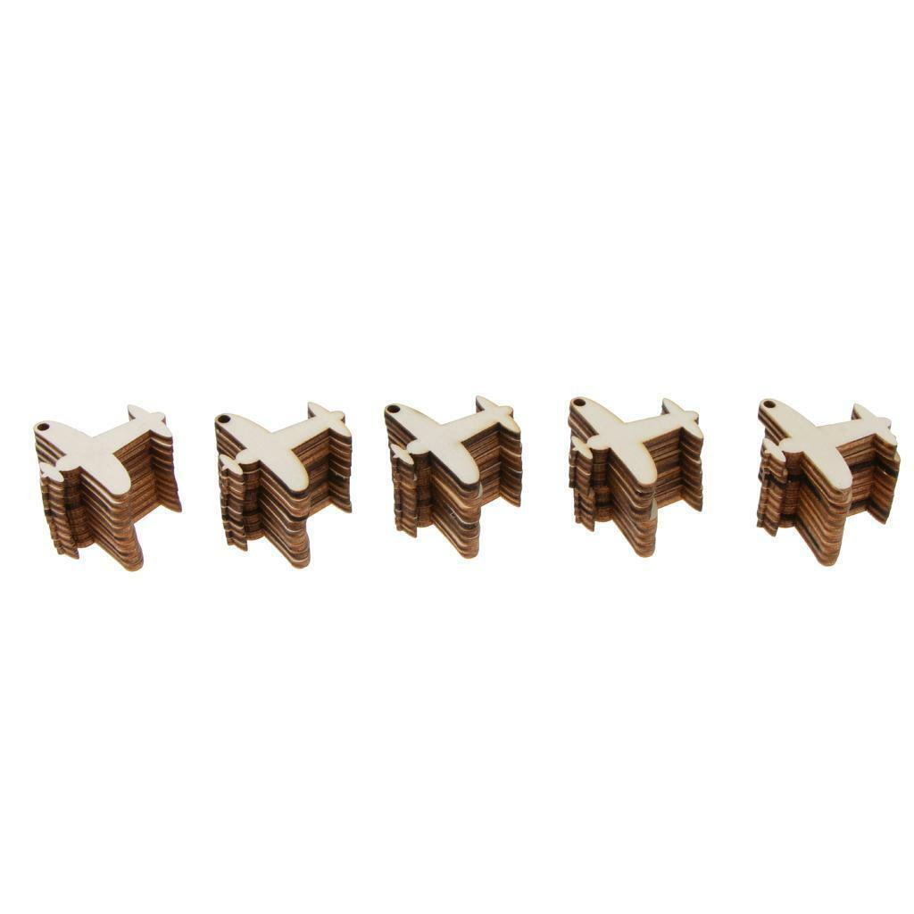50pcs/ Unifinished  Hanging Ornament  Chip DIY Supplies
