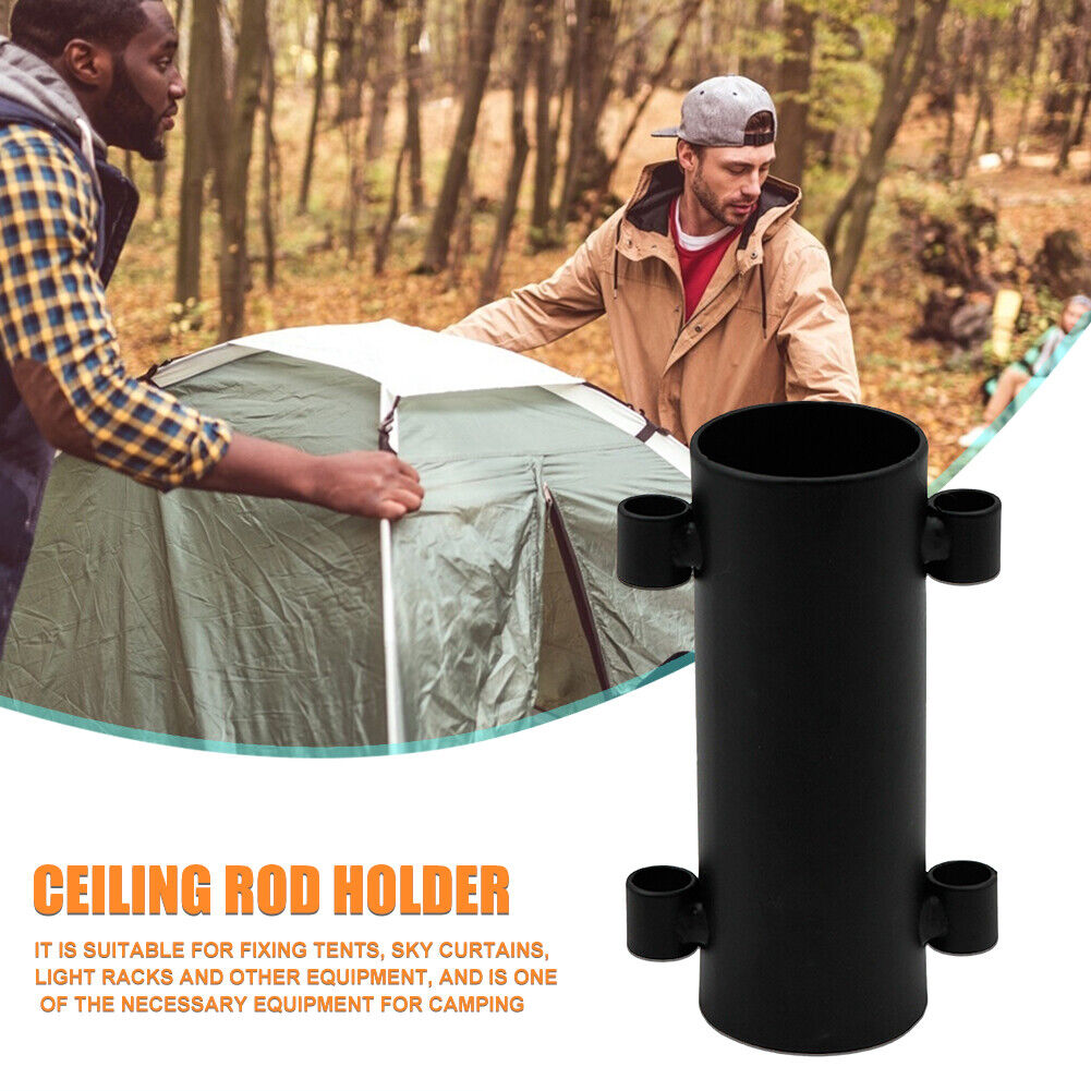 Tent Awning Pole Pipe Windproof Outdoor Camping Fixed Tube Canopy Holder