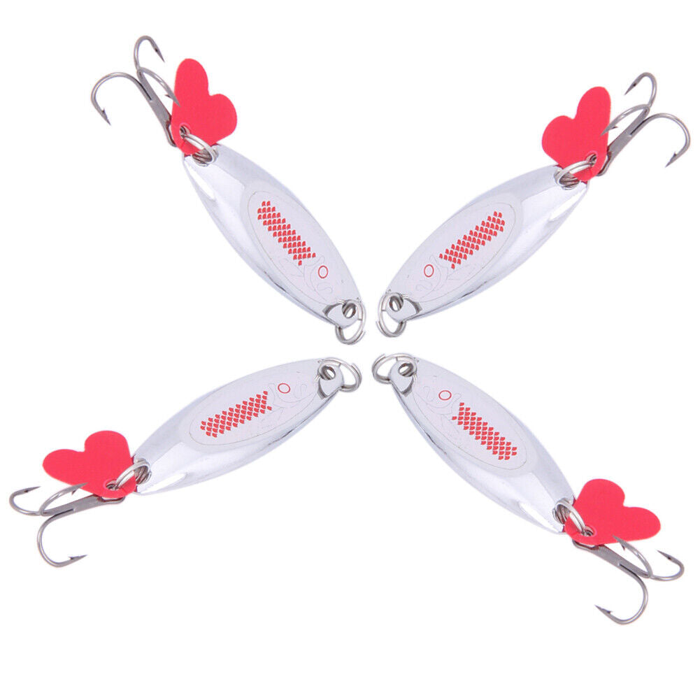 4Pcs Metal VIB Lures Vibration Spoon Fishing Lure Swimbait 7g 10g 14g 18g