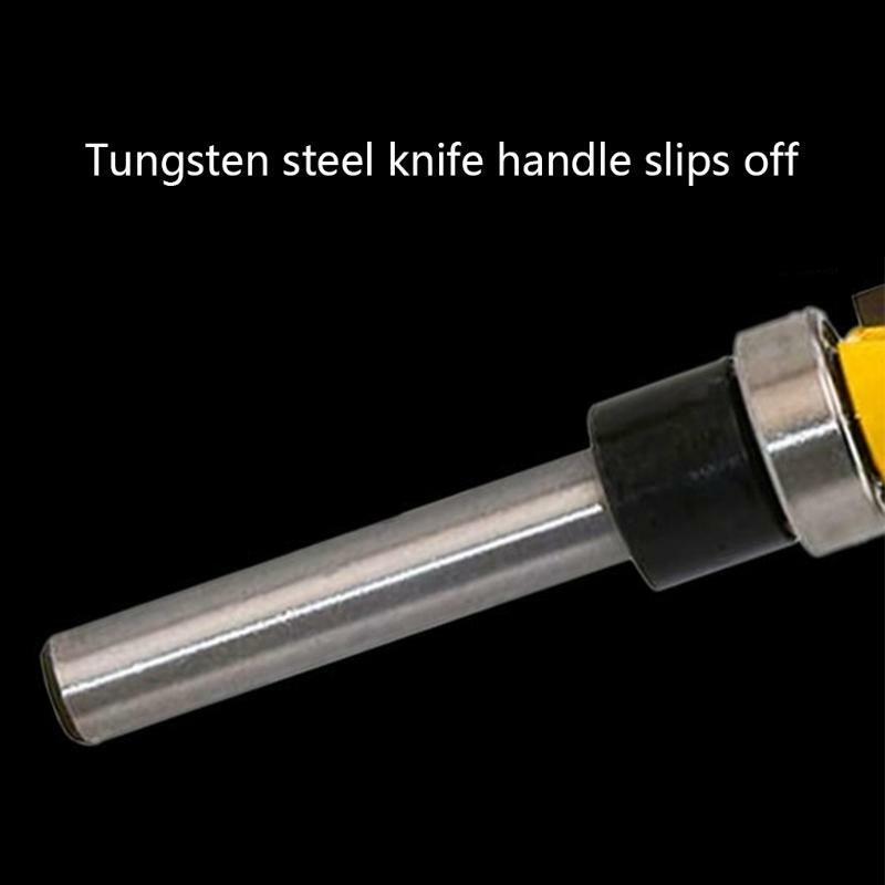 1/4 Shank Straight Flush Trim Router Bit 4xTop Bearing Prevent Tear-Out for DIY