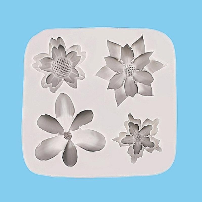 Baking Fondant Mold Baking Accessories Daisy Cherry Blossom Shape for DIY Baking