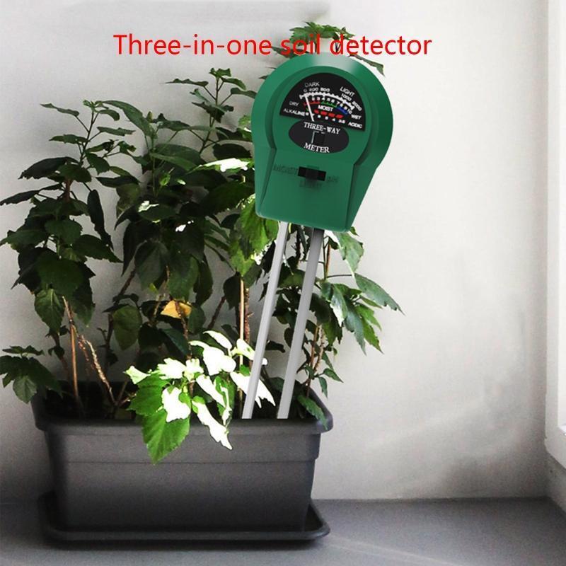Soil Moisture Meter PH Detector Meter 3 in 1 Plants Light Meter Gagdet