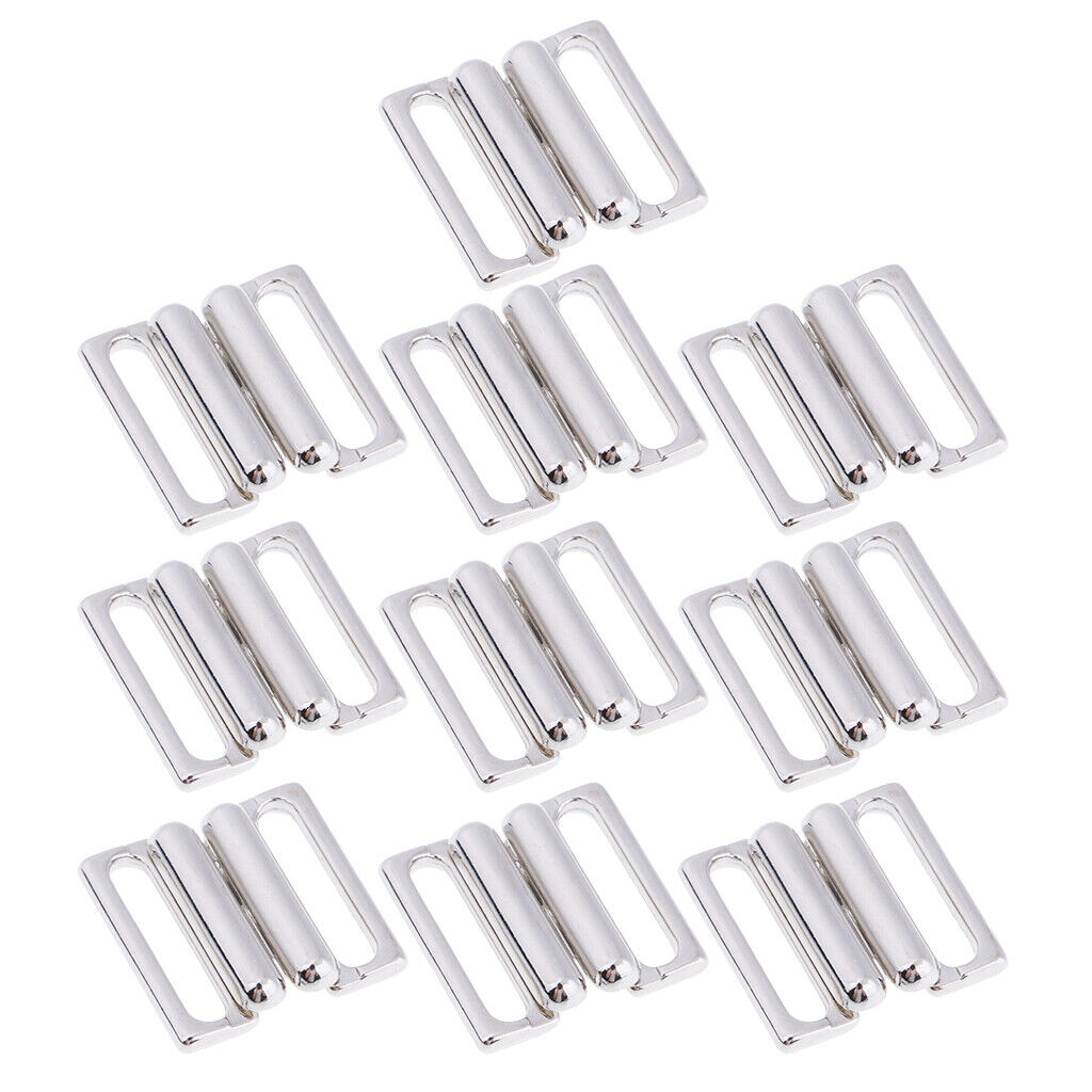 10  BIKINI  Hook &    Strap Bra Fastener Swimwear 14mm