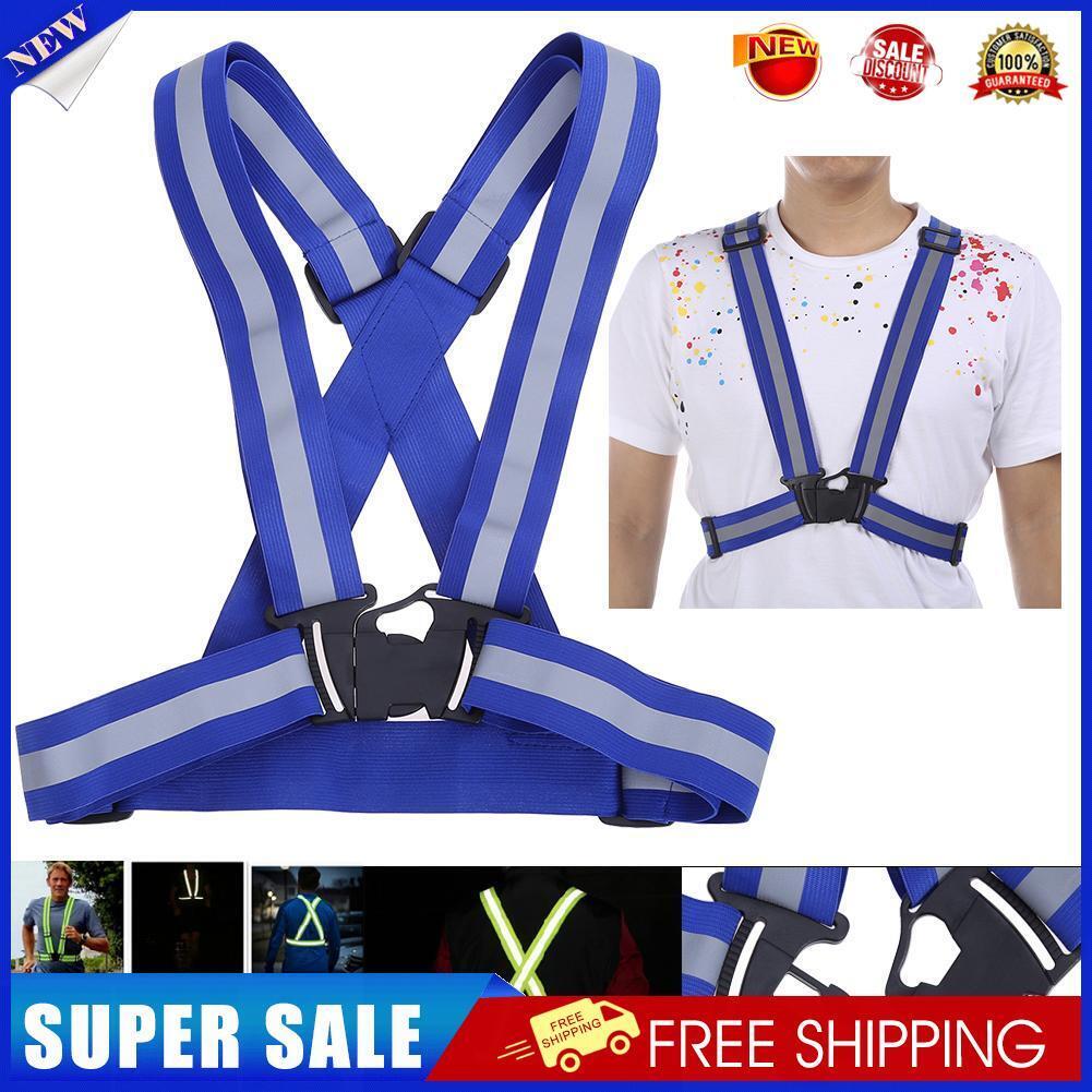 Adjustable Reflective Safety Security High Visibility Vest Gear Stripes