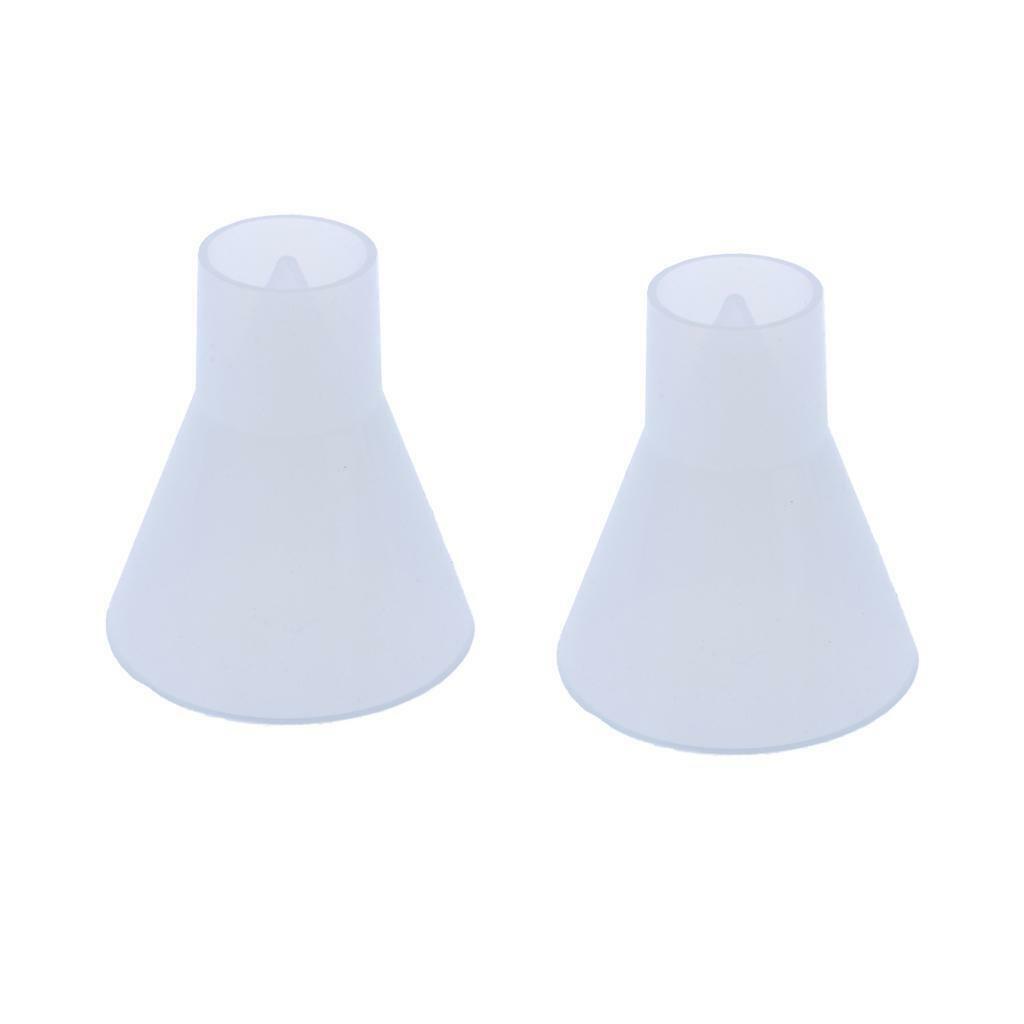 Set of 2 Cone Shaped Silicone Molds Art Casting Jewelry Making 50mm and 60mm