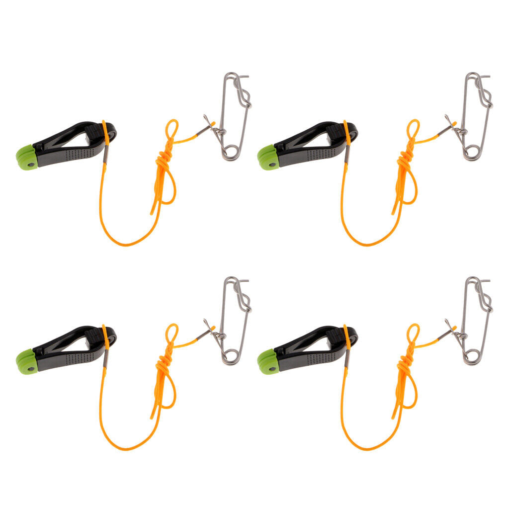 4pcs  Plus Release  with 17" Leader for Planer Board, Downriggers