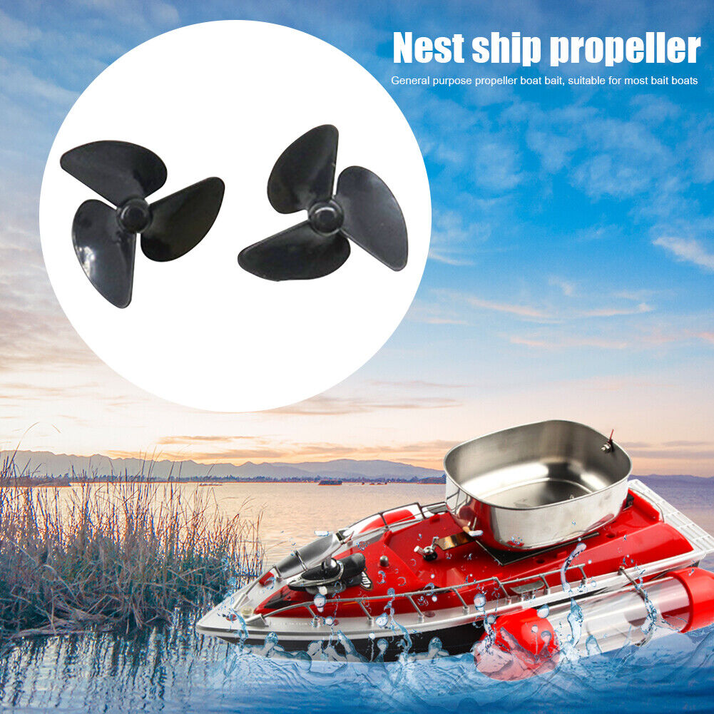 2pcs 3-Blade Nesting Bait Boat Propeller RC Boat Underwater Thruster Paddle
