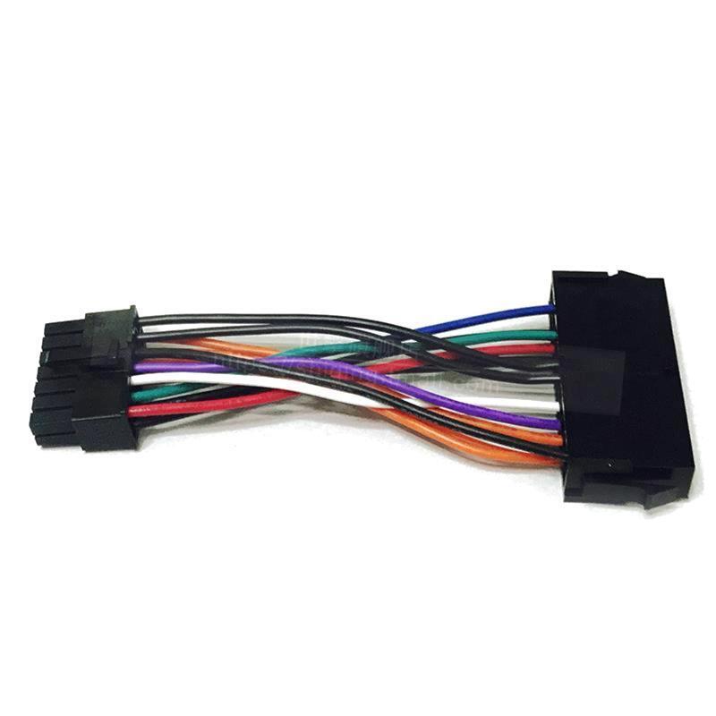 10CM/3.94in 24-pin10-pin Power Cord Converter ATX 24p To 10p Line for Lenovo Lap