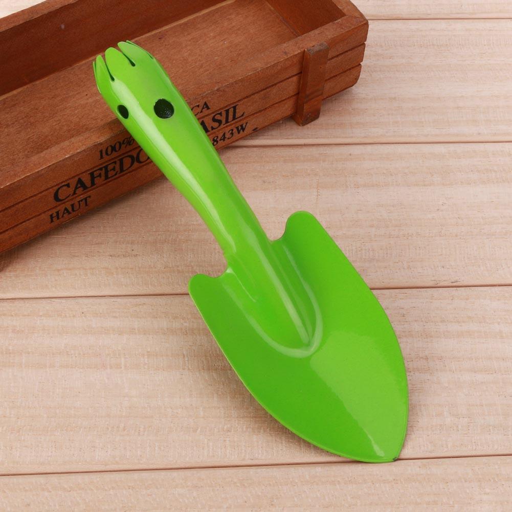 Mini Metal Garden Hand Shovel Flower Soil Planting Kids Spade Tool(Green)